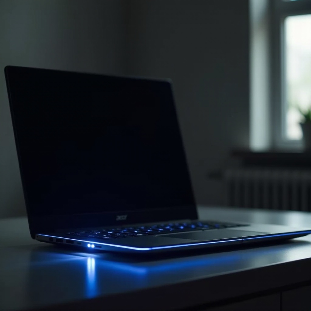 laptopul Acer nu pornește, dar lumina albastră este aprinsă