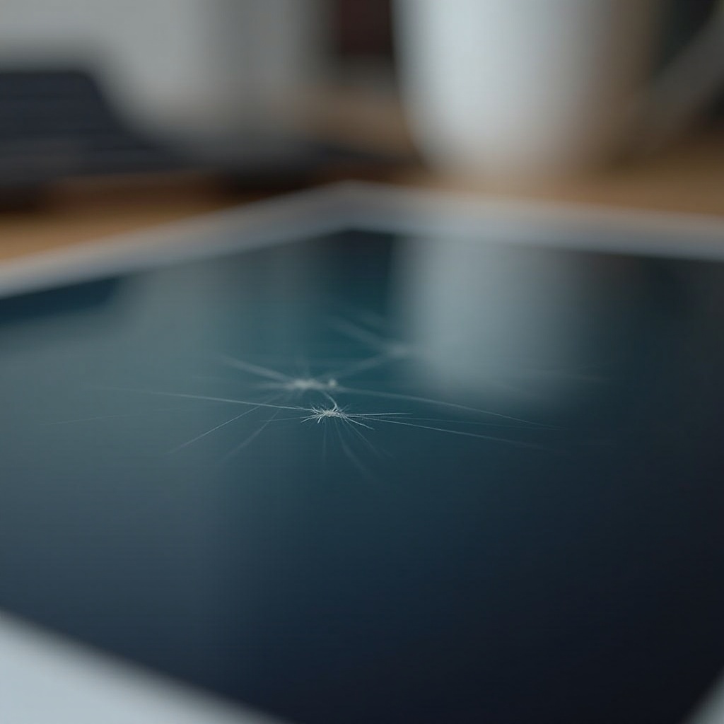 драскотина на екрана на iPad Pro