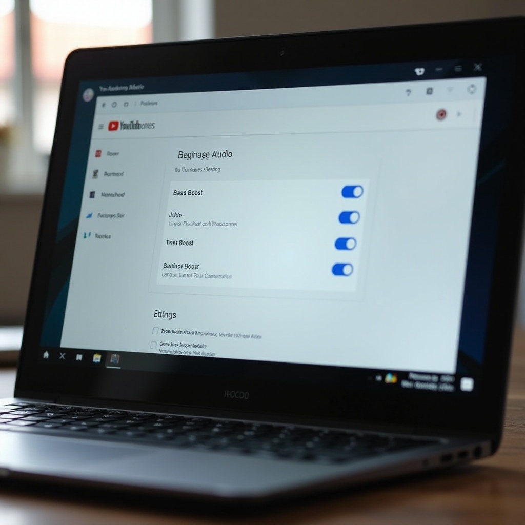 jak zvýšit basy na YouTube na Chromebooku