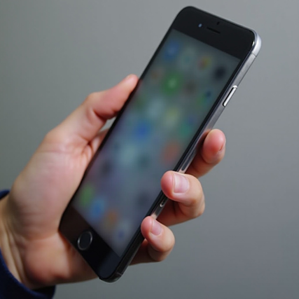 екранът на iPhone е замъглен