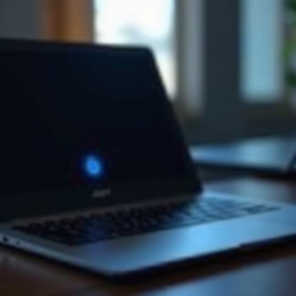 notebook Acer se nezapne, svítí modrá kontrolka