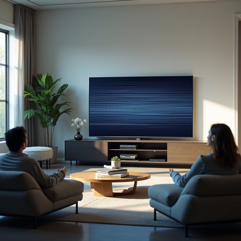 خطوط على التلفاز