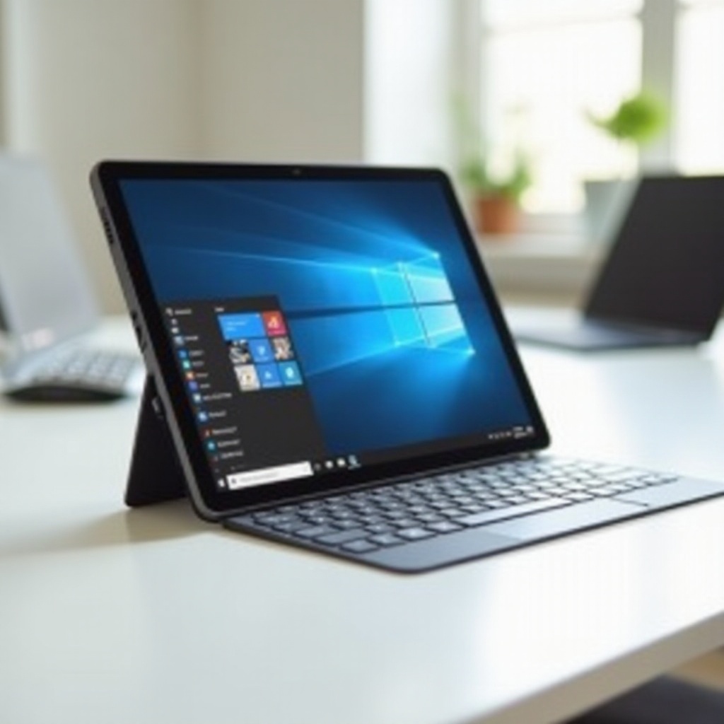 tablet s Windows a klávesnicí