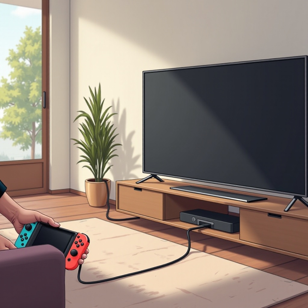 نينتندو سويتش متصل بالتلفزيون