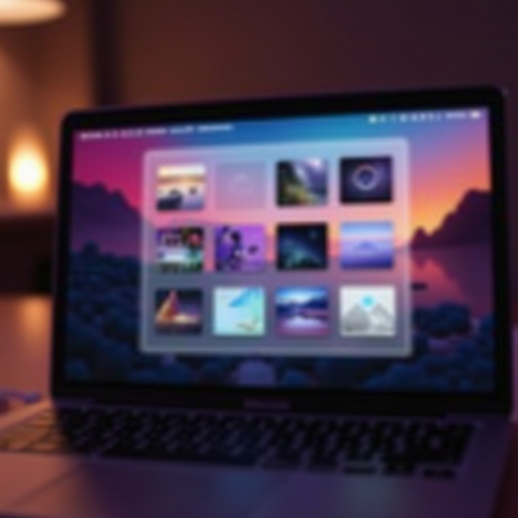 как изменить главный экран на MacBook