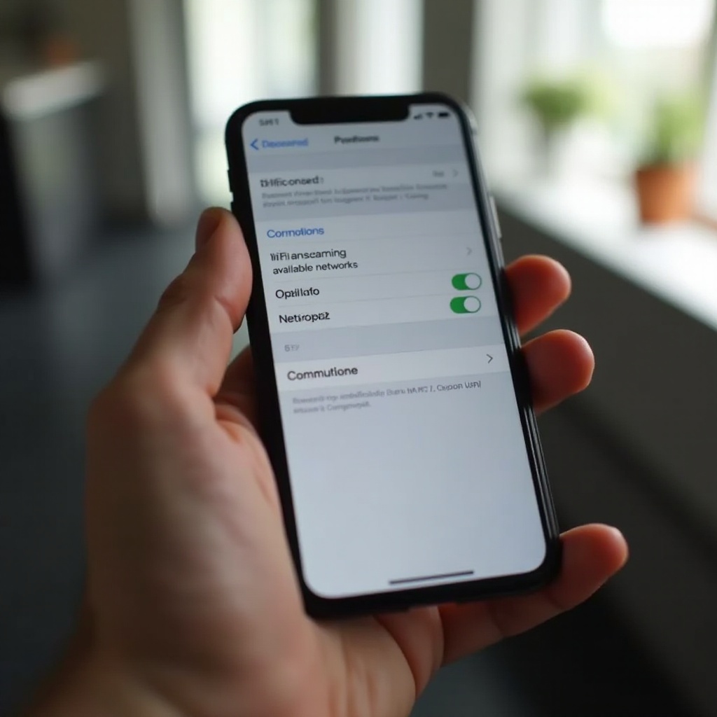 wifi sítě se neobjevují na iPhone