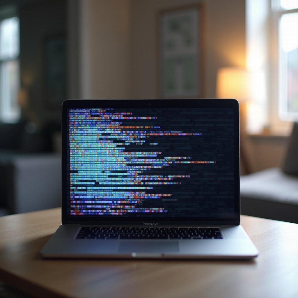شاشة مشوهة لجهاز MacBook Pro