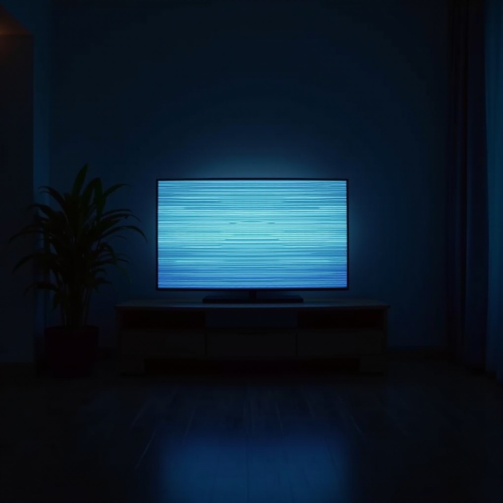 телевизор Vizio мига с хоризонтални линии