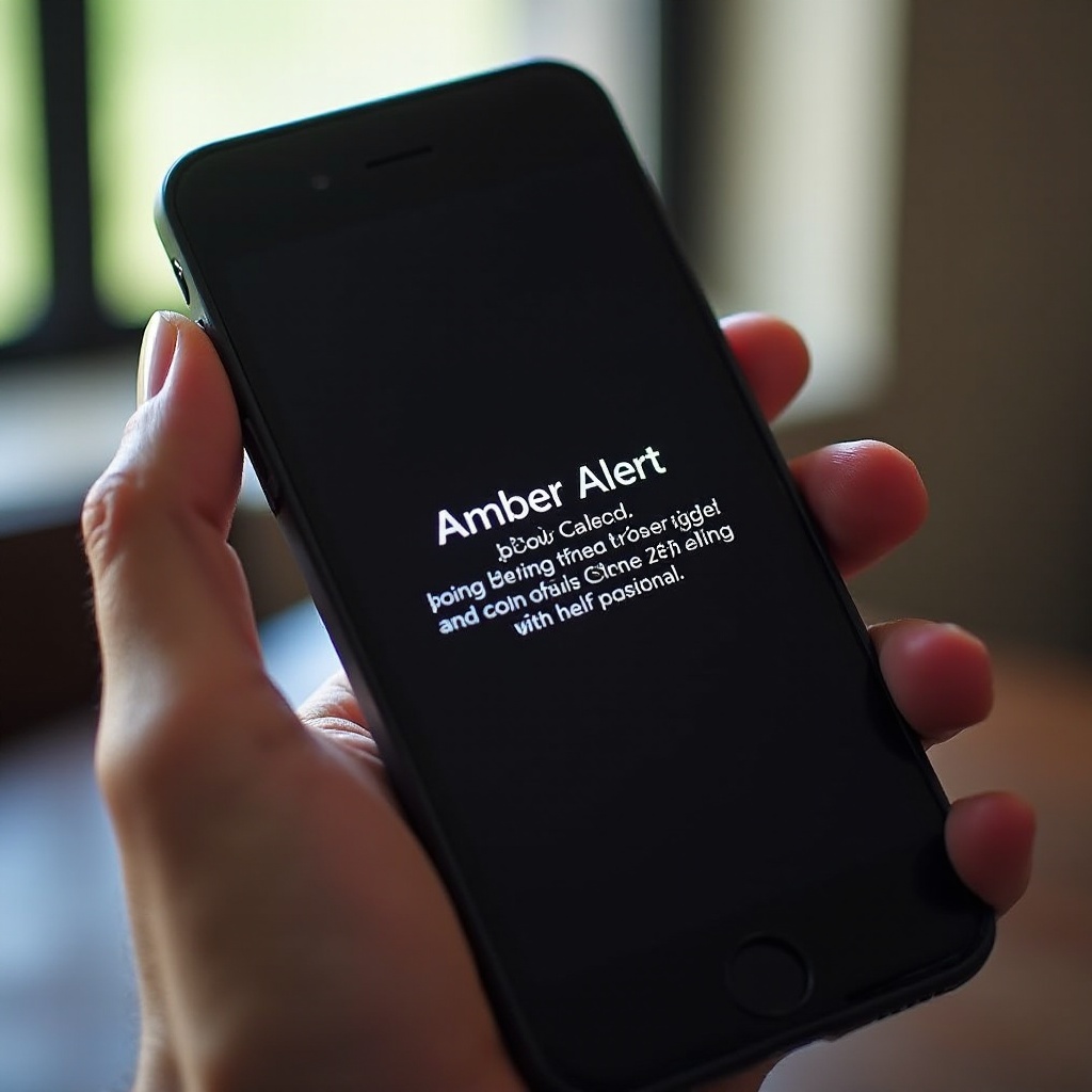 какво е amber предупреждение на iphone