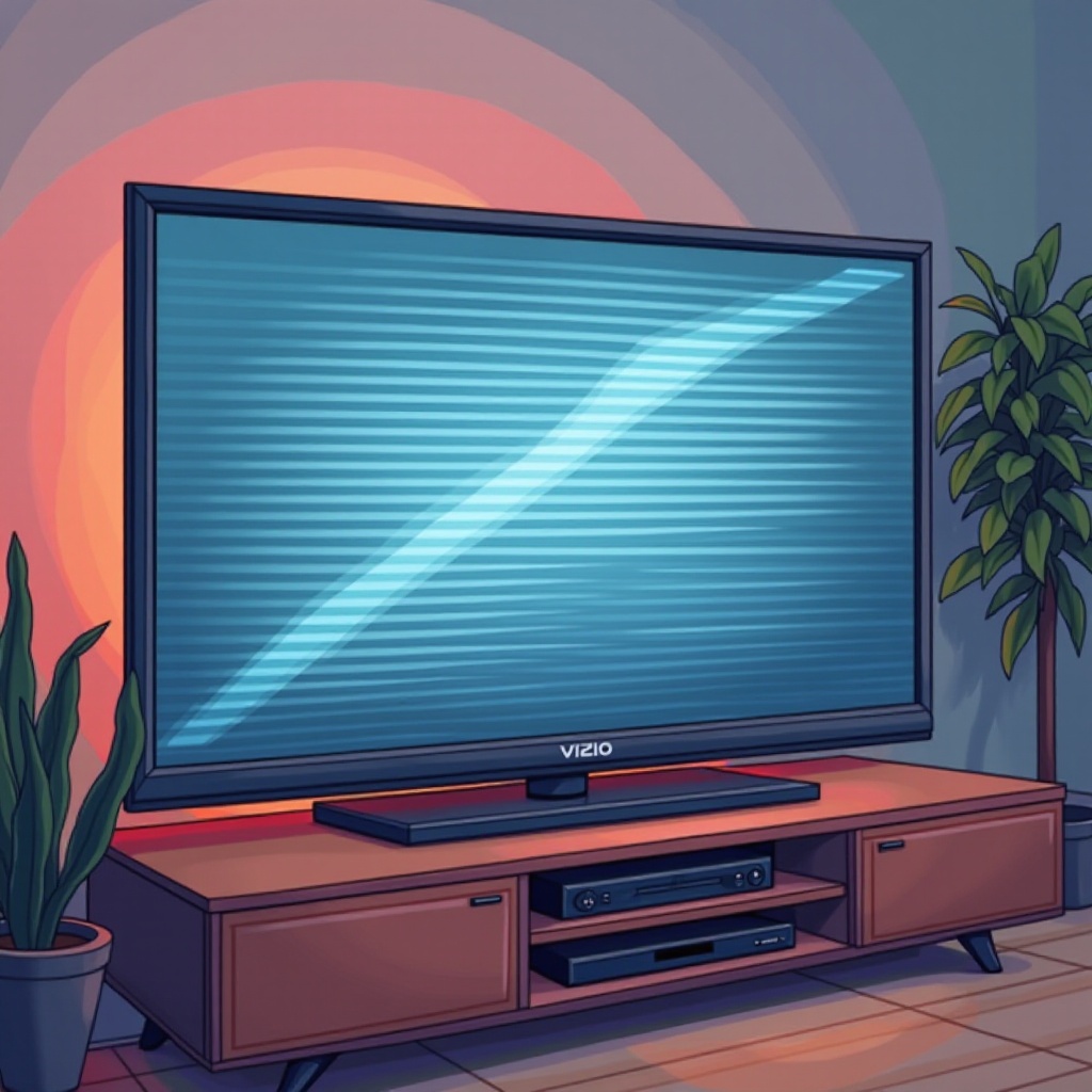 linii pe ecranul televizorului Vizio